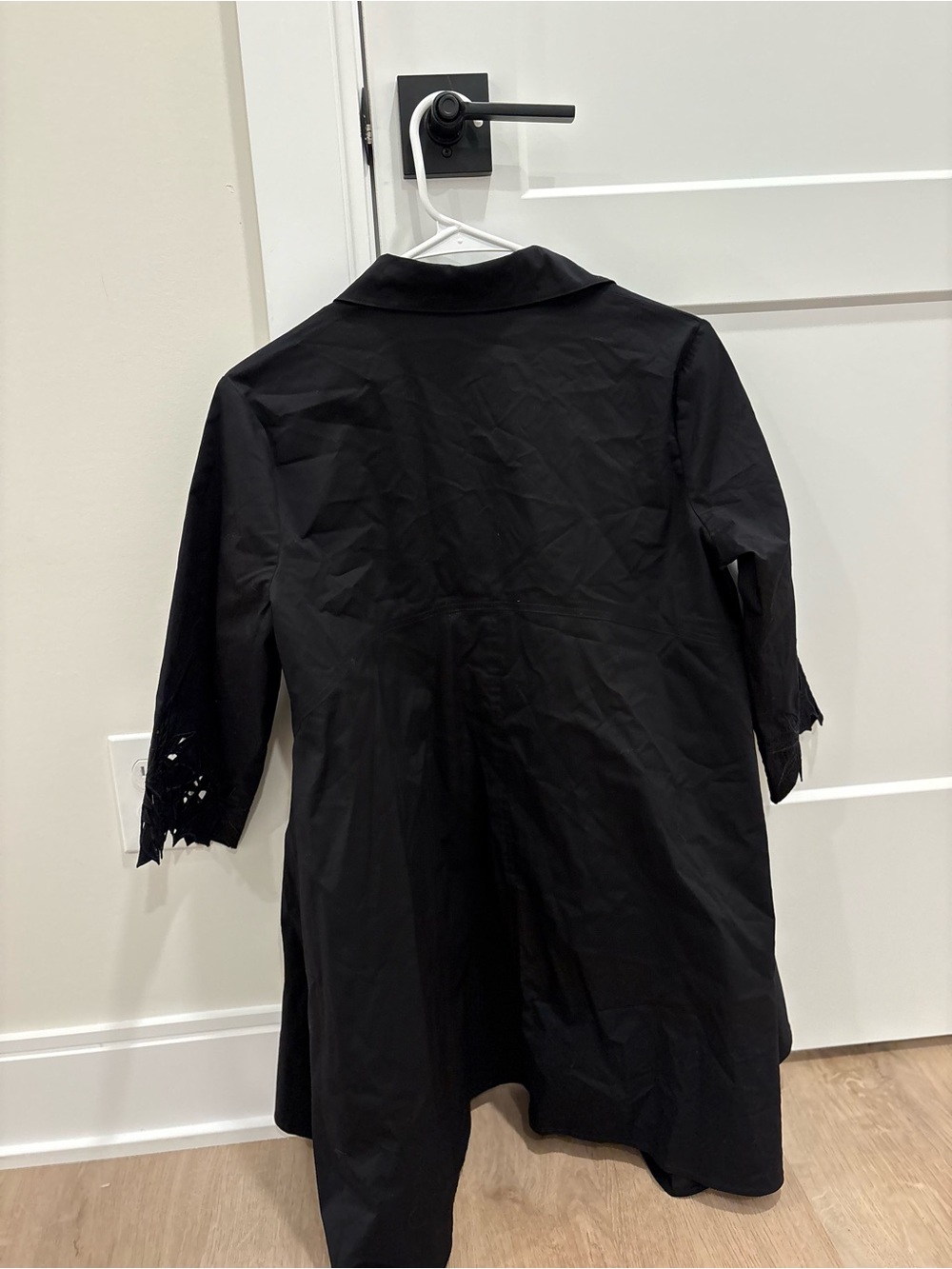 Stella Carakasi Black Collared Button Blouse Tunic Size XS - Picture 5 of 7